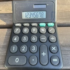 シンプルなソーラー電卓　中古美品の画像