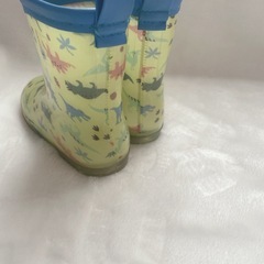 【美品】恐竜柄　子供用　長靴　１６センチの画像