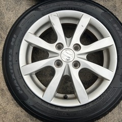 155/65R14 スズキ純正ホイールタイヤ4本セットの画像
