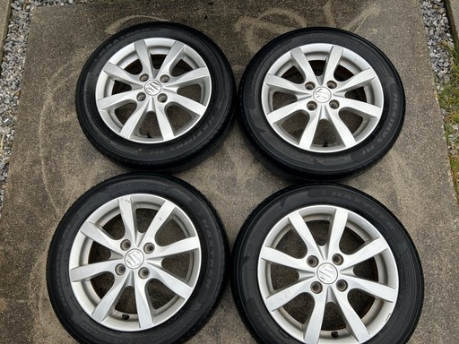 155/65R14 スズキ純正ホイールタイヤ4本セット (T) 名護のタイヤ