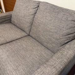 【3,500円】④2人掛けソファ,ニトリ,5年使用,多少のシミありの画像