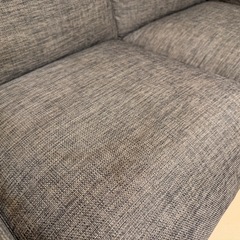 【3,500円】④2人掛けソファ,ニトリ,5年使用,多少のシミありの画像