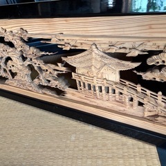 高級　欄間　骨董品　2枚セットの画像