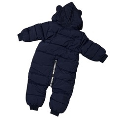 【90サイズ】美品　ジャンプスーツ　ネイビーの画像