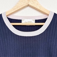  michell Macaron 半袖 ニット の画像