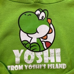 ヨッシー パーカー 緑色 140センチの画像