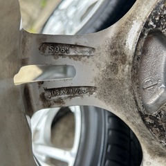 155/65R13 社外ホイール国産タイヤ4本セットの画像