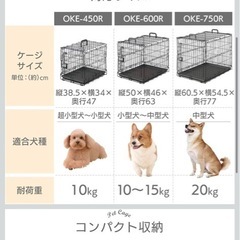 アイリスオーヤマ　折り畳みゲージ　Mサイズ　持ち運びにもの画像