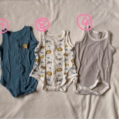 ノースリーブ肌着 ロンパース 70の画像