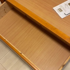 ニトリ　ダブルベッドフレームの画像