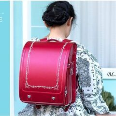 【新品】大人気 女の子ランドセル ネックレスモデル ワインレッド 6年保証 全国送料無料 スクールバック 小学生通学カバン ②の画像