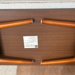 ニトリ　シェリル2　折りたたみテーブル　ブラウン　の画像