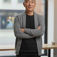 メンズ　カーディガンの画像