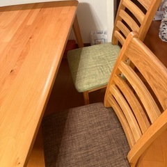 【30,000円/先着優先】⑥ダイニングテーブルセット,椅子4脚付,ニトリの画像