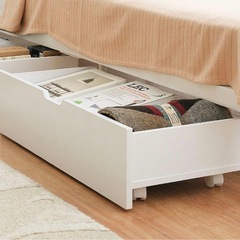 シューズボックス下ワゴン　収納庫　玄関　下駄箱　収納の画像