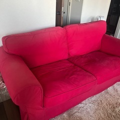 IKEA二人掛けソファー（年始には破棄する予定です）の画像