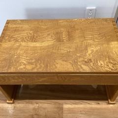 脇机　楢材中杢仕上げ【町田市再生家具】252735の画像