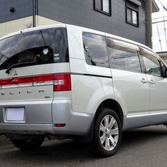 即乗りＯＫ 28年式 デリカD5 4WD クリーンディーゼルターボ ナビ フルセグTV Bluetooth フリップダウンモニター バックモニター 両側パワスラ スマートキー シートヒ－ター クルコン HID ETCの画像