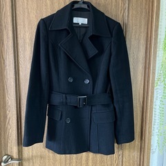 【レディース】 コート　黒 ZAZIE ベルト付きの画像