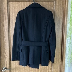 【レディース】 コート　黒 ZAZIE ベルト付きの画像