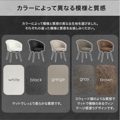 【美品】回転式ダイニングチェア（肘付き・レザー調）2脚セットの画像