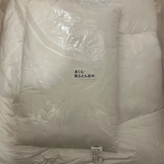 【未使用】掛布団(セミダブル)と枕 2点セットの画像