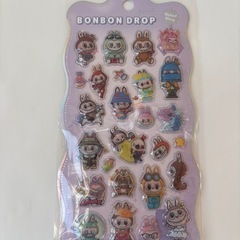 ②ラブブ　ドロップシール　ボンボンドロップシール　3D 立体シール　ぷくぷくシール1枚300円　3枚800円の画像