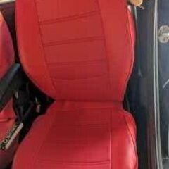 スマート451のシートカバー（赤）アマゾンにて２年ほど前に¥37.089-にて購入しました。 スマート450 451 453フォーツー用 2004-2024(赤)の画像