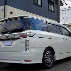 即乗りＯＫ 車検9年1月 エルグランド 後期 350ハイウェイスター ナビ フルセグTV Bluetooth フリップダウンモニター アラウンドビューモニター 両側パワスラ パワーバックドア インテリキー ダブルサンルーフ クルコン LEDライト LEDフォグ  ETCの画像