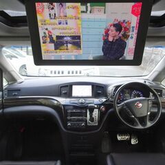 即乗りＯＫ 車検9年1月 エルグランド 後期 350ハイウェイスター ナビ フルセグTV Bluetooth フリップダウンモニター アラウンドビューモニター 両側パワスラ パワーバックドア インテリキー ダブルサンルーフ クルコン LEDライト LEDフォグ  ETCの画像