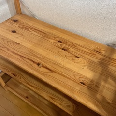 木目　収納　棚の画像