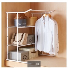 押し入れ ハンガーラックの画像