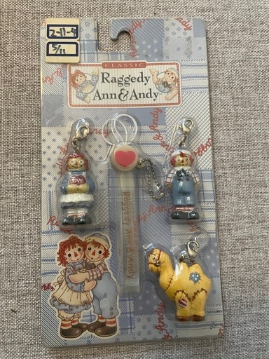 Raggedy Ann & Andy ストラップセット (Y) 西尾の生活雑貨の中古