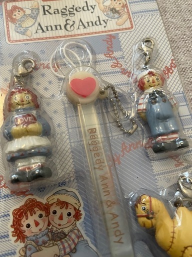 Raggedy Ann & Andy ストラップセット (Y) 西尾の生活雑貨の中古