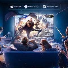 プロジェクター⭐️家庭用Android TV12.0搭載 4K対応 270°回転の画像