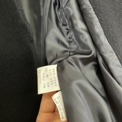 カシミヤ10%含む コート ブラックの画像