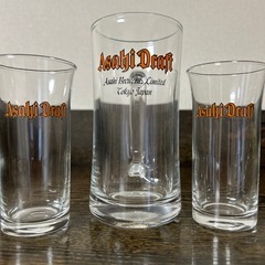 ［無料］アサヒドラフトビールグラス２個ジョッキ1個の画像