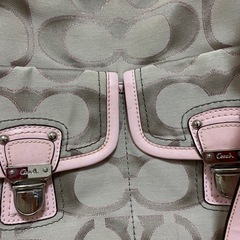 コーチ　シグネチャー2way ピンクの画像