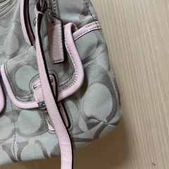 コーチ　シグネチャー2way ピンクの画像