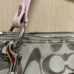 コーチ　シグネチャー2way ピンクの画像
