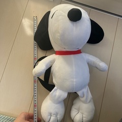 リュックにもなるスヌーピーのぬいぐるみの画像