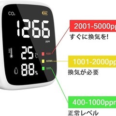 CO2メーター⭐️モニター 二酸化炭素検出器 二酸化炭素濃度計 二酸化炭素計の画像