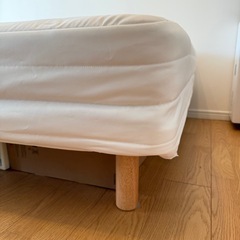 無印　脚付マットレス　セミダブルの画像