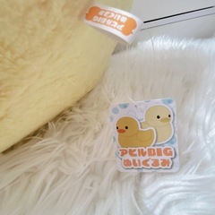 ★07.ぬいぐるみ　あひるクッション　特大　BIGの画像