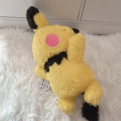 ★09.ぬいぐるみ　ピチュー　寝そべり ポケモン ポケットモンスターの画像