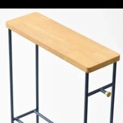 BRUNO スリッパラック 天板付きインテリアスリムラック スチール製 の画像