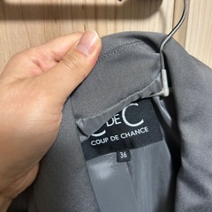 クードシャンス　グレー ジャケット　36の画像
