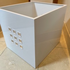 2　LEKMAN IKEA イケヤ 収納ボックス ホワイトの画像