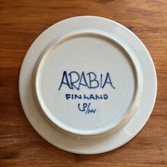 希少　Arabia　Anemone　アネモネ　絵柄入り　プレート　16cm　レア　アラビア　北欧　ヴィンテージ食器の画像