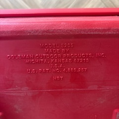 ヴィンテージ コールマン クーラーボックス MODEL 5205 W27xD20xH18cmの画像